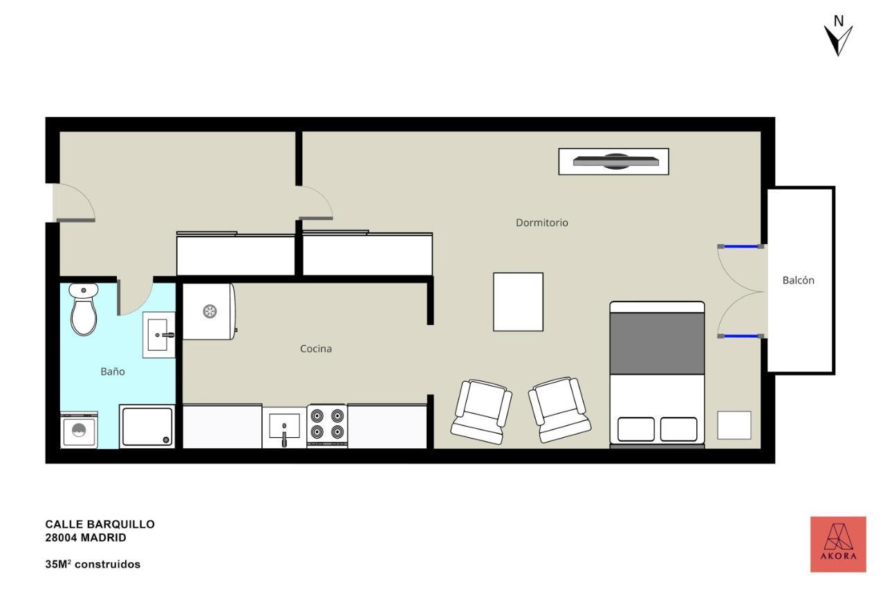 Estudio Calle Del Barquillo مدريد المظهر الخارجي الصورة